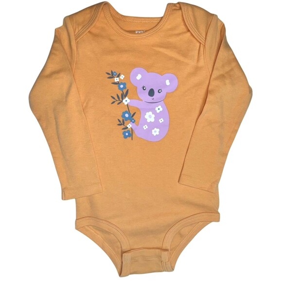 Pekkle Infant Girls 18 Month 4 Piece Set Flower Plush Top Bodysuit Pants New 18M - Picture 5 of 11